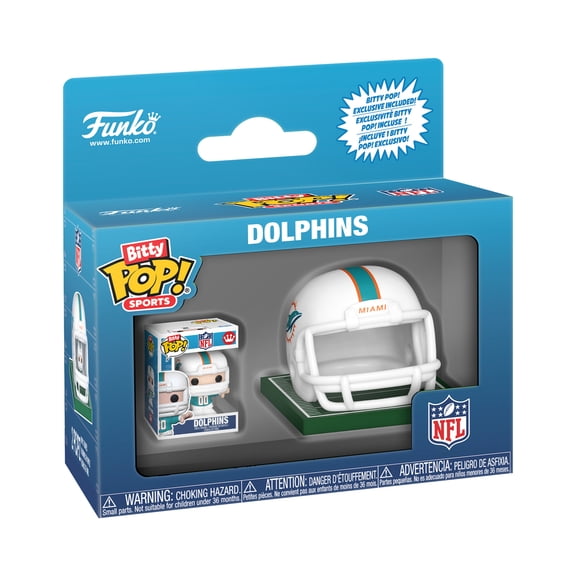 Funko Bitty POP Helmets: NFL - Dolphins Collectible Vinyl Mini-Figure