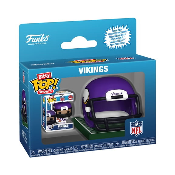 Funko Bitty POP Helmets: NFL - Vikings Collectible Vinyl Mini-Figure