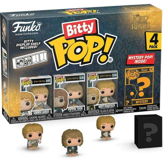Samwise Images Funko Bitty POP! Movies: LOTR - Samwise Gamgee / Pippin Took / Merry ...