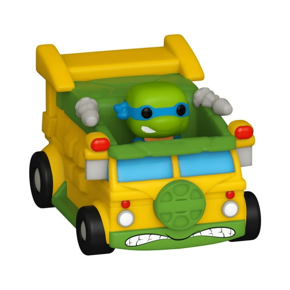 Funko Bitty POP! Ride: Teenage Mutant Ninja Turtles- Leonardo and Turtle Van, TMNT, Collectible Vinyl Figure