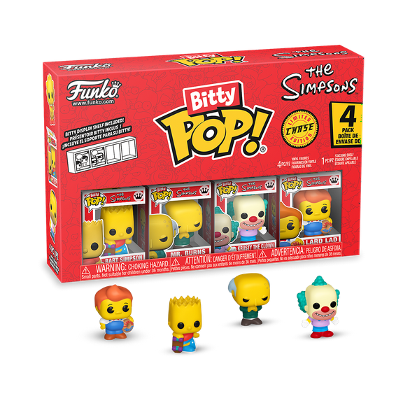 Funko Bitty POP! 4-Pack: The Simpsons - Bart Collectible Vinyl Mini-Figures