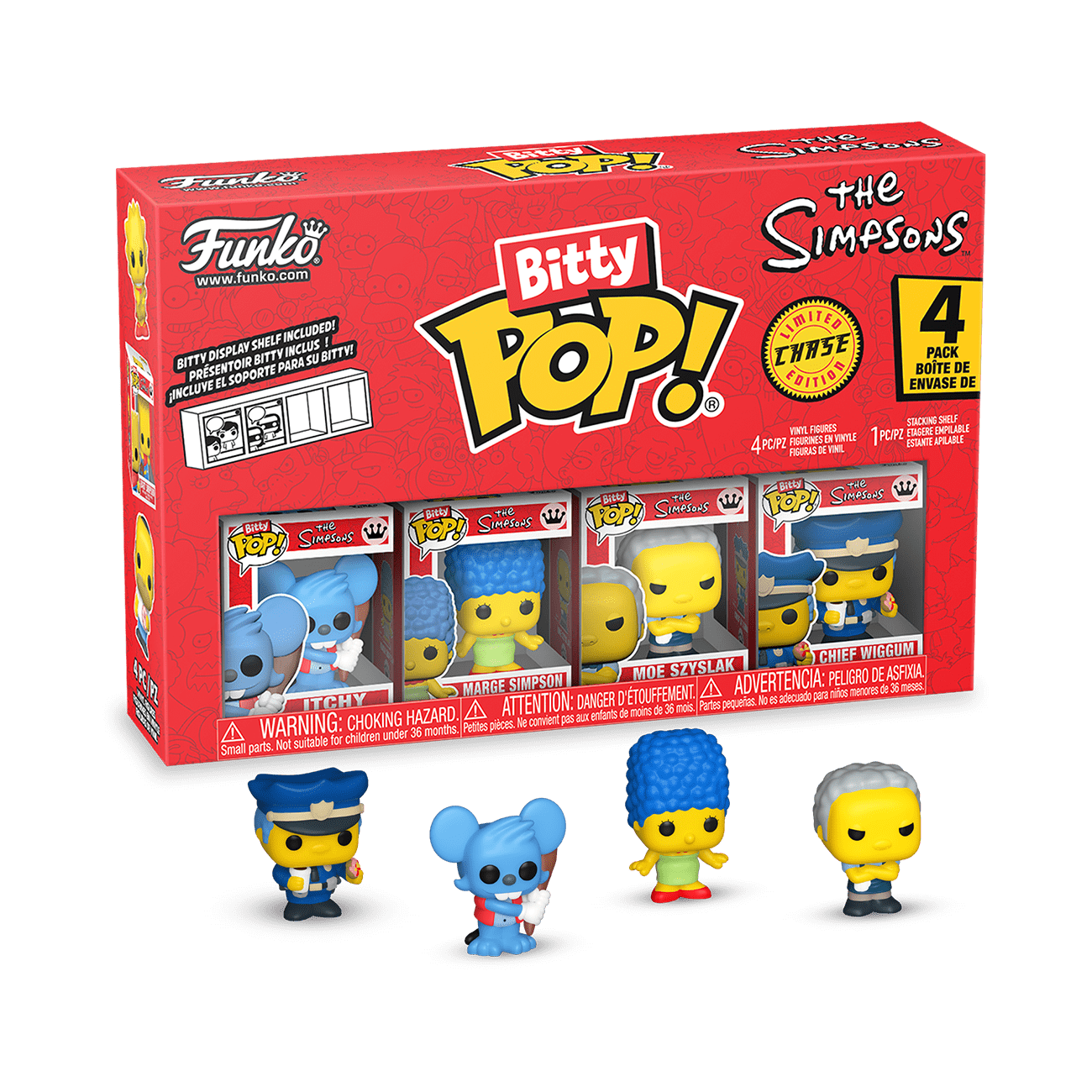 Funko Pop シンプソンズ 4点セット Funko, Bitty POP! 4-Pack, The Simpsons, Collectible Vinyl Mini