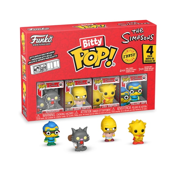 Funko Bitty POP! 4-Pack: The Simpsons - Scratchy Collectible Vinyl Mini-Figures