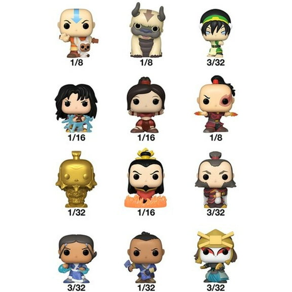 Funko Bitty POP! Singles Animation: Avatar: Last Airbender S1 (One Random Bitty Pop! Per Purchase)