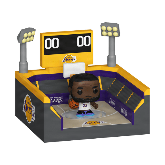 Funko Bitty POP Town: NBA Arena- Lakers with LeBron James, Vinyl Collectible