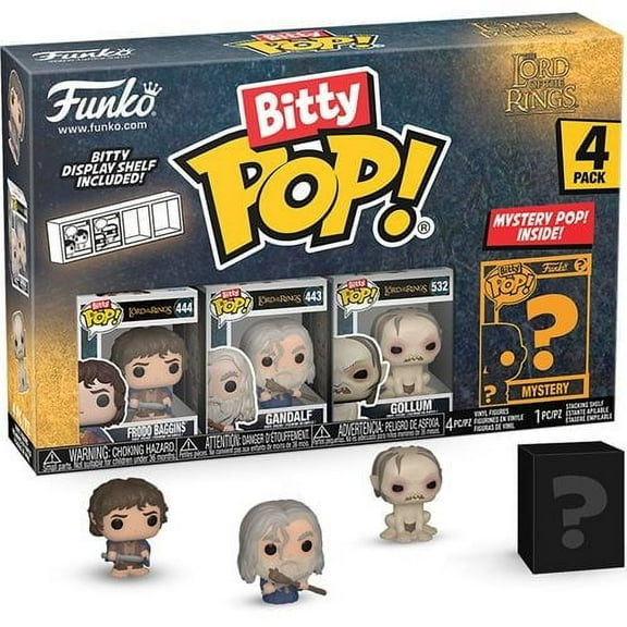 Funko Bitty Pop! The Lord of the Rings Vinyl Figures, 4 Count