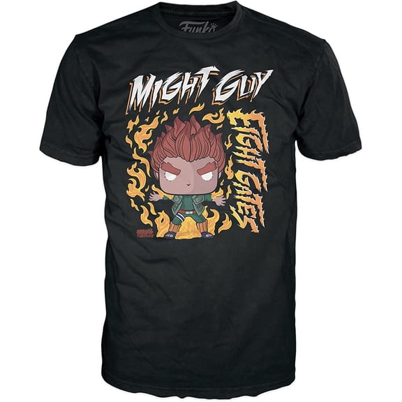 Funko Pop! Boxed Tee: Naruto - Eight Gates, Might Guy - M