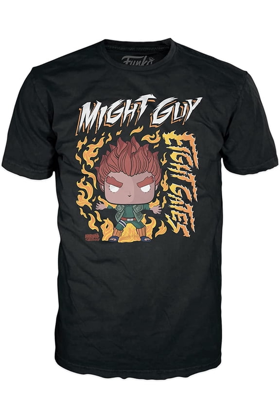 Pop! Boxed Tee: Naruto - Eight Gates, Might Guy - M