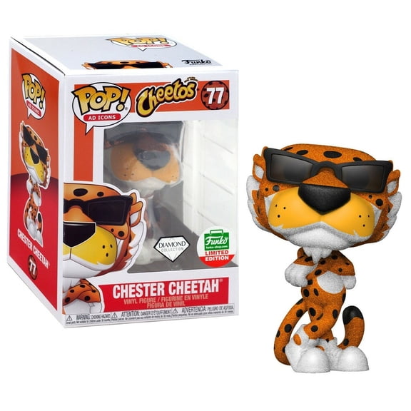 Funko Cheetos POP! Ad Icons Chester Cheetah Exclusive Vinyl Figure #77 [Diamond Collection]