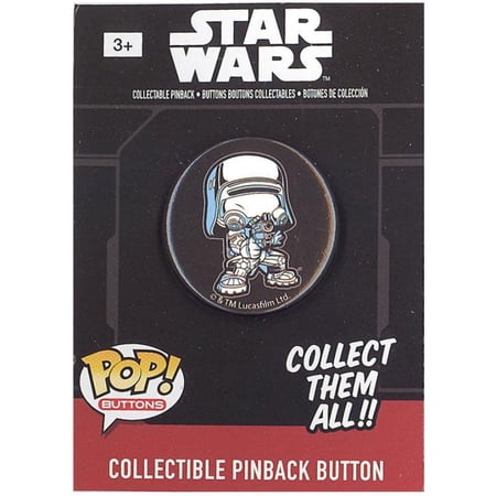 Funko Collectible Pinback Buttons - Star Wars Episode 7 - FIRST ORDER SNOWTROOPER (1.25 inch)