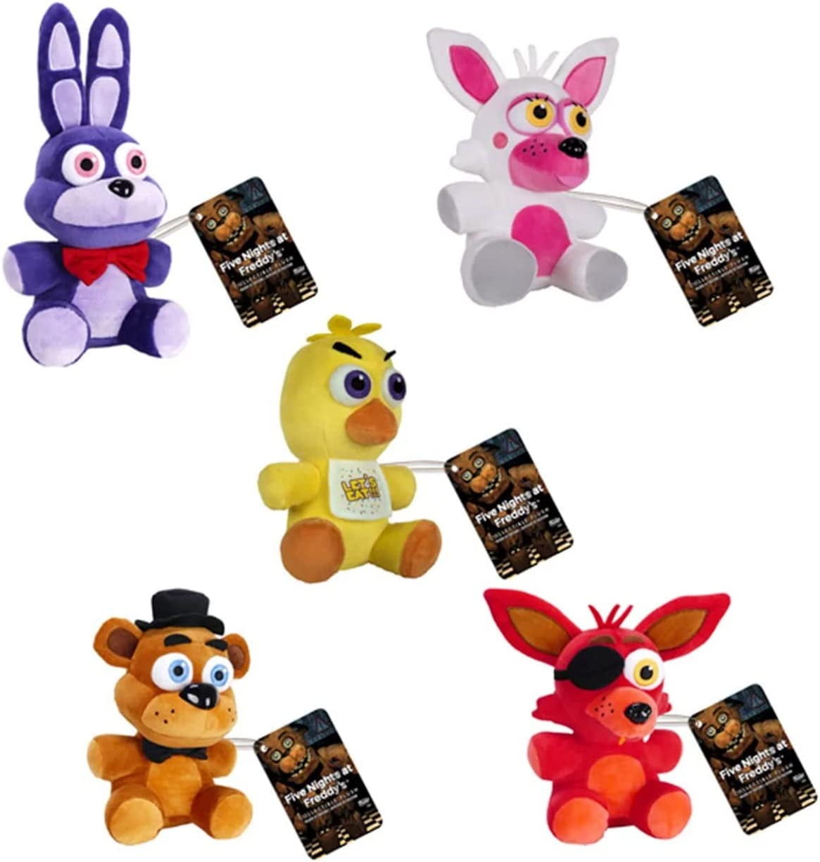 Funko Collectible Plush - Five Nights at Freddy's  SET OF 5 (Mangle, Chica, Bonnie, Foxy & Freddy)