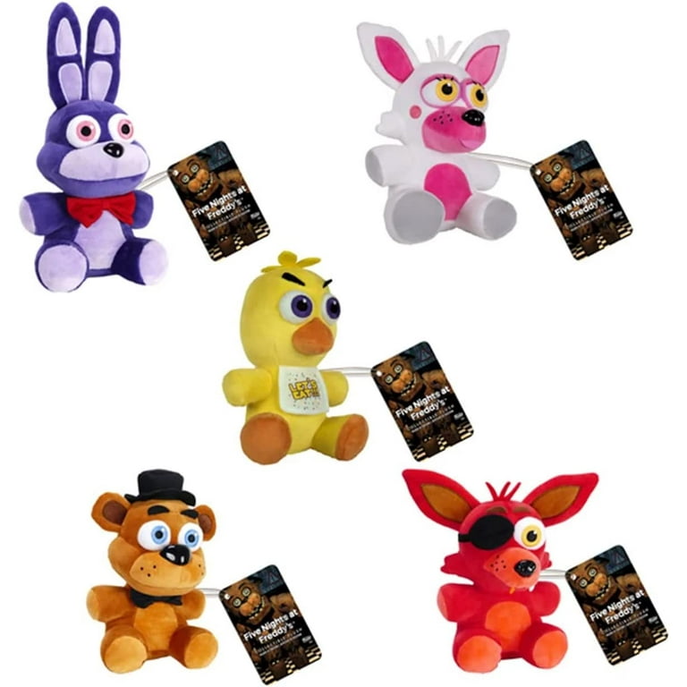 Funko FNAF Collectible Plushy Set of 5 - Freddy, Mangle, Chica