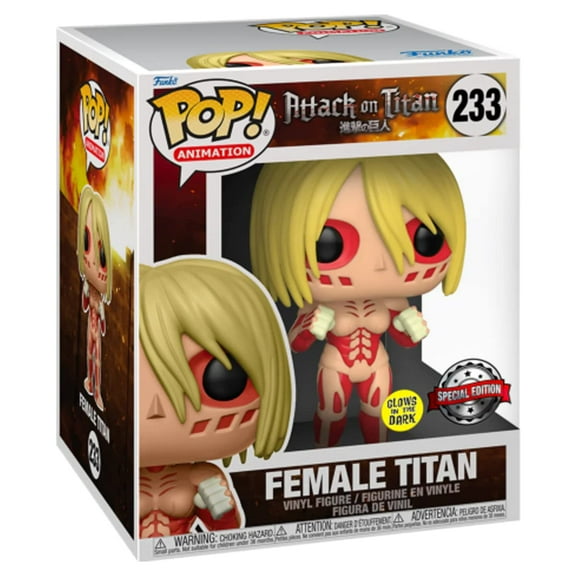 Funko Collectible Vinyl Figure, Attack on Titan Female Glow in the Dark, 6"
