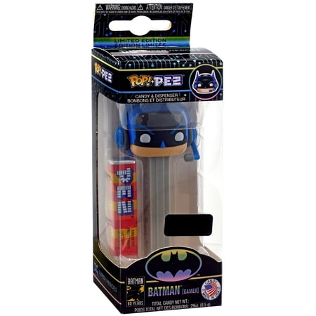Funko DC Batman 80th POP! PEZ Batman Exclusive Candy Dispenser [Gamer, Gray]