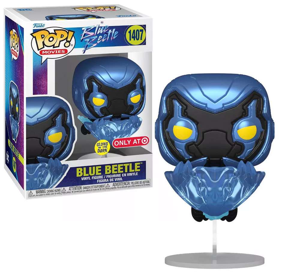 Hallmark DECORAZIONE NATALIZIA Blue Beetle | Ornament Jaime Reyes In Armatura | Palla Albero Film DC | Regalo Per Collezionisti Supereroi | 2,65x3,35 Cm