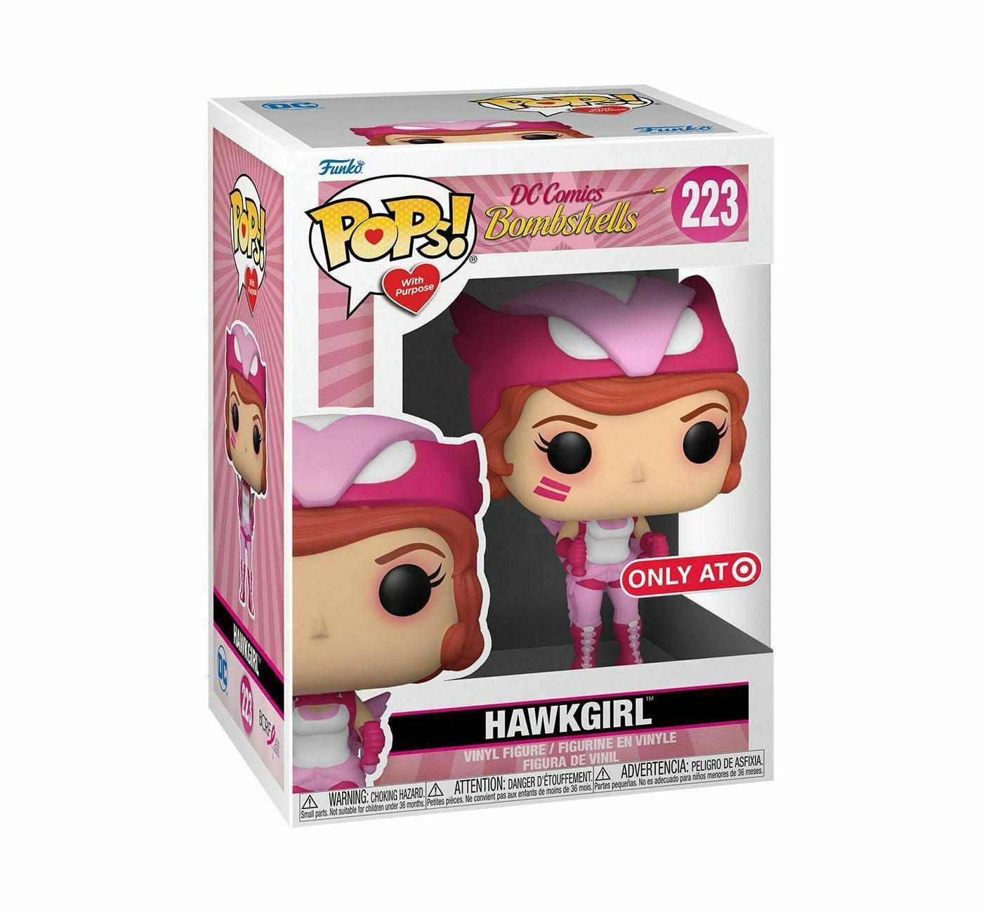 Funko POP DC Comics Bombshells Breast Cancer Awareness Hawkgirl