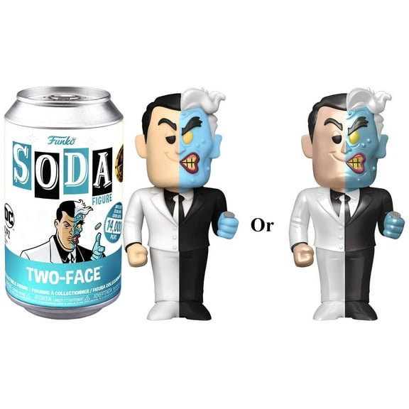 Funko DC Vinyl Soda Two-Face Figure (1 RANDOM Figure, Look For The Chase!)