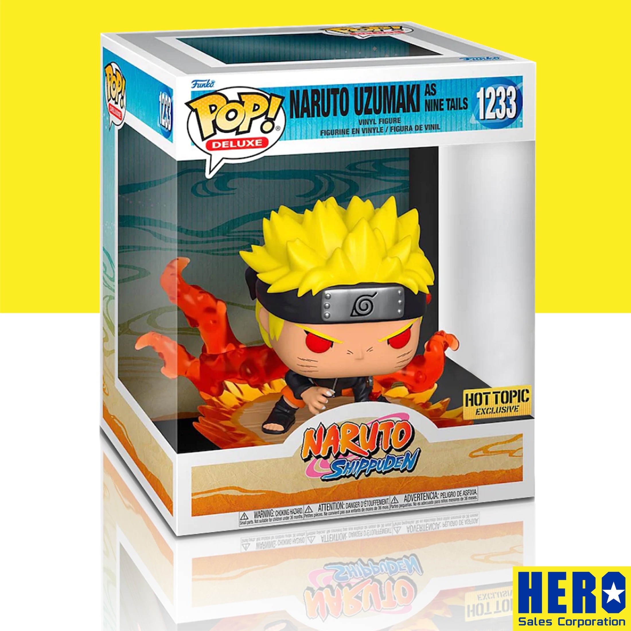 Funko Deluxe Naruto Uzumaki as the nine tails #1233 Hot