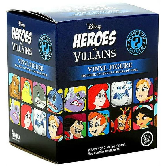 Funko Disney Heroes vs Villains Vinyl Figures, 12 Count