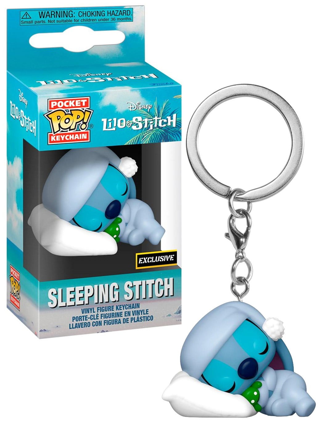 Funko Disney Lilo & Stitch Pocket Pop! Sleeping Stitch Exclusive Keychain