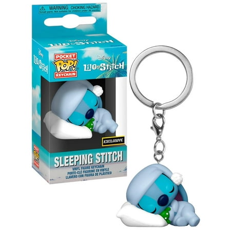 Funko Disney Lilo & Stitch Pocket Pop! Sleeping Stitch Vinyl Figure Key Chain Exclusive