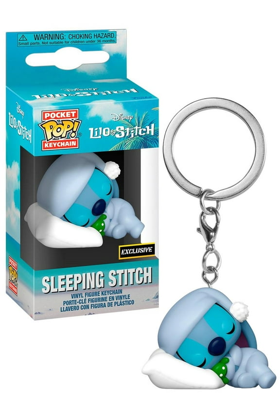 Disney Lilo & Stitch Pocket Pop! Sleeping Stitch Vinyl Figure Key Chain Exclusive