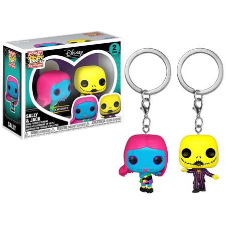 Funko Disney Pocket POP! Sally & Jack Keychain 2-Pack (Blacklight)