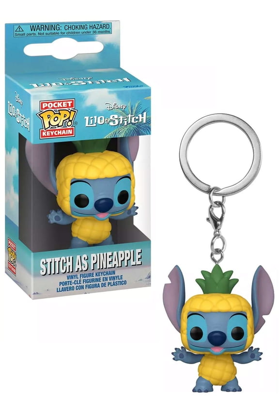 Disney Pocket POP! Stitch as Pineapple Keychain