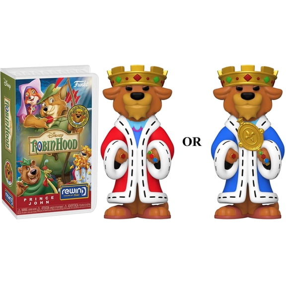 Funko Disney Rewind Prince John Vinyl Figure (1 RANDOM Figure, Look For The Chase!)