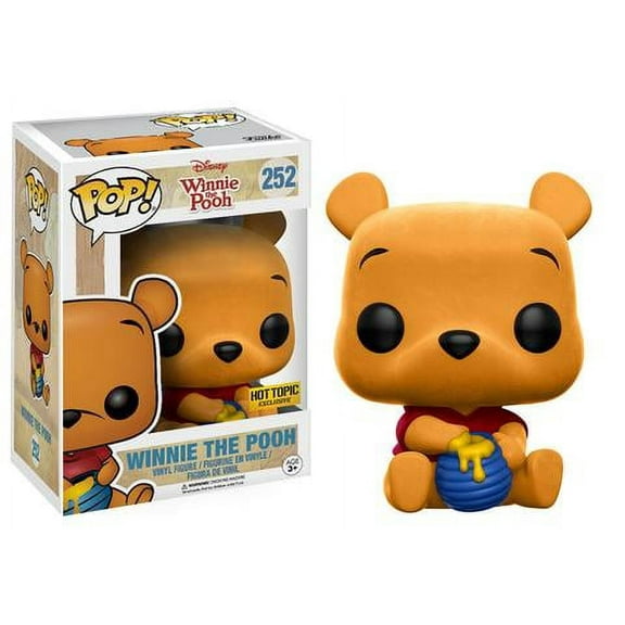Funko Disney Winnie The Pooh Pop! Winnie The Pooh #252 (Flocked) Vinyl Figure Hot Topic Exclusive