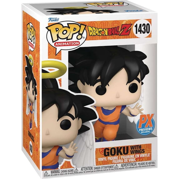 Funko, Pop Animation Dragonball Z Goku with Wings, #1430, 3.75 inch ...