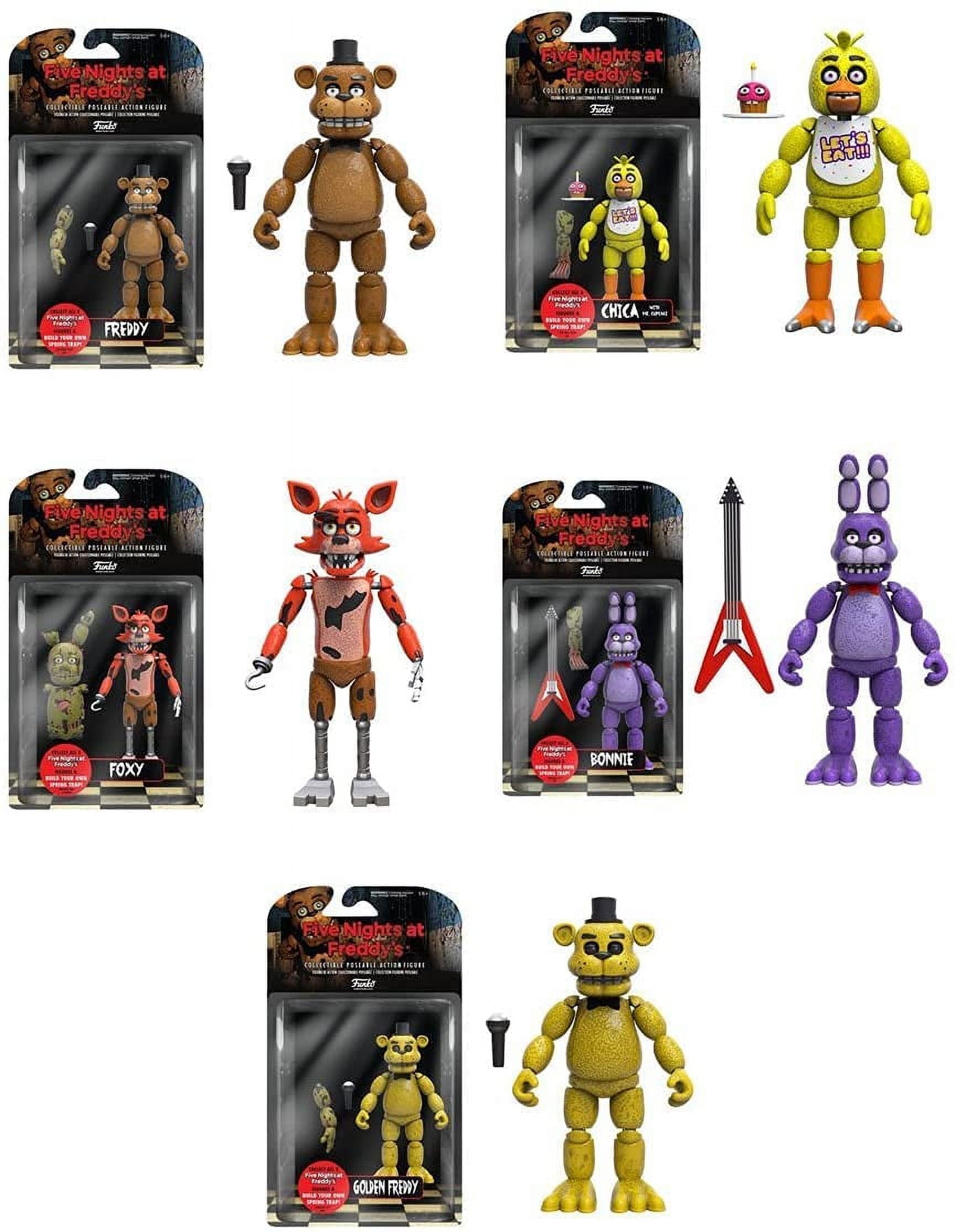 fnaf アクションフィギュア　5種類 ＋1 Funko Five Nights at Freddy's 5-inch Series 1 Action Figures (Set