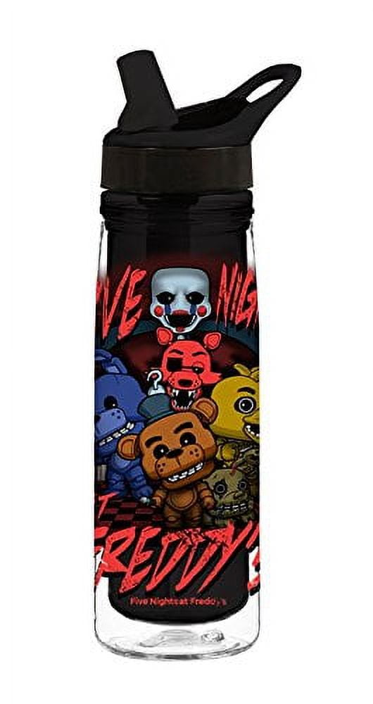 Five Nights At Freddy's Freddy Fazbear's Pizza 24 Oz Single Wall Plastic  Water Bottle