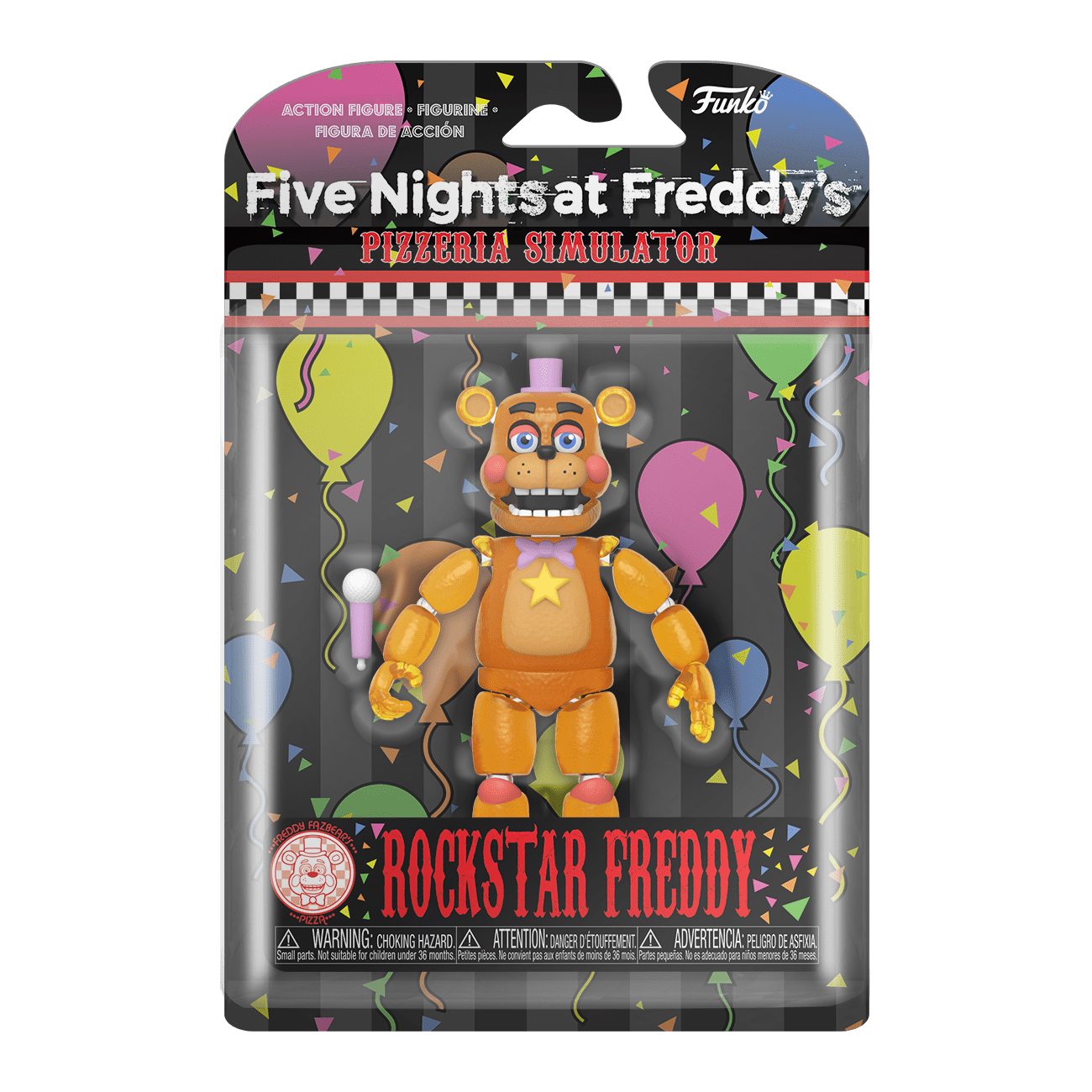 Funko Action Figure: Five Nights at Freddy's (FNAF) Pizza Sim: Rockstar  Freddy Fazbear Collectible - FNAF Pizza Simulator - Collectible - Gift Idea  
