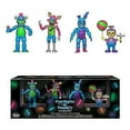 thumbnail image 1 of Funko Five Nights at Freddy's Blacklight Freddy, Foxy, Springtrap & Balloon Boy Exclusive 2-Inch Mini Figure 4-Pack, 1 of 3