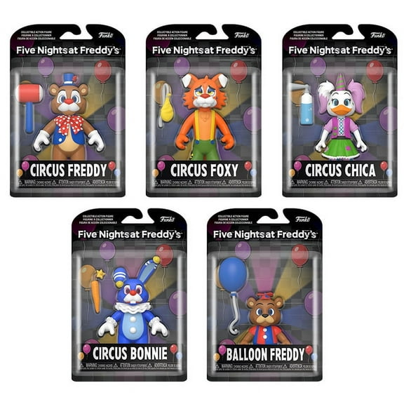 Funko Five Nights at Freddy's Circus Balloon Vinyl Figures, 5", 5 Count