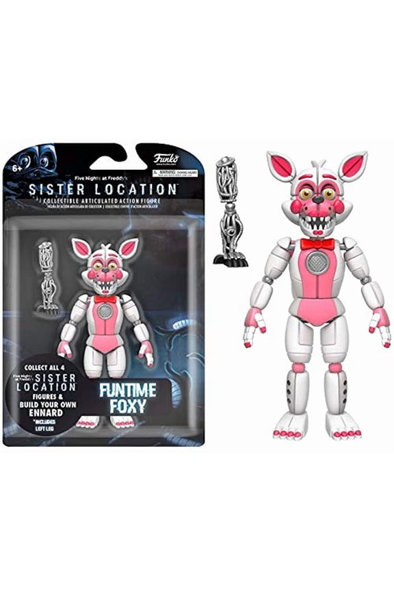 Five Nights at Freddy's Funtime Foxy Articulated Action Figure, 5"