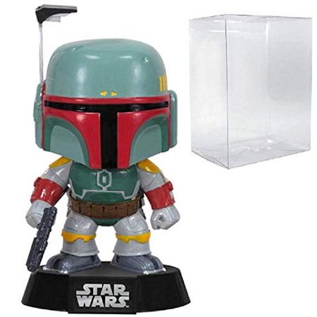 Funko Funko Pop! Star Wars: Boba Fett #08 Vinyl Bobble-Head Figure (Bundled With Pop Box Protector Case) Toy_Figure