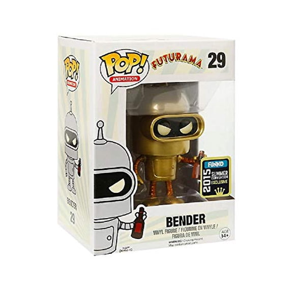 Funko Pop Vinyl Futurama Bender - 2015 Summer Convention Exclusive