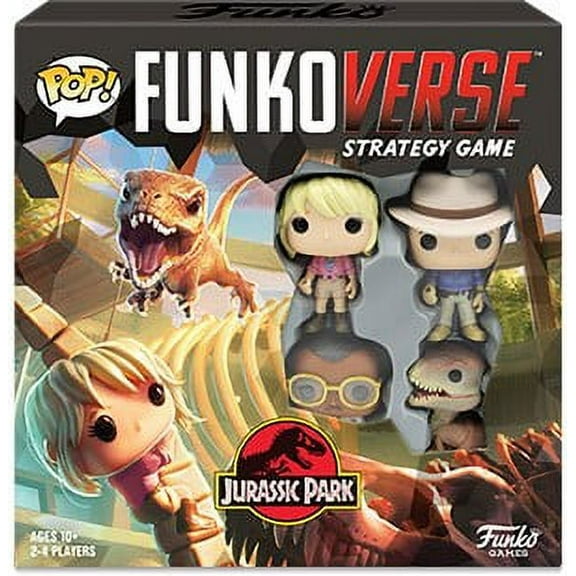 Funko Games: Pop! Funkoverse - Jurassic Park 100 - 4 Pack