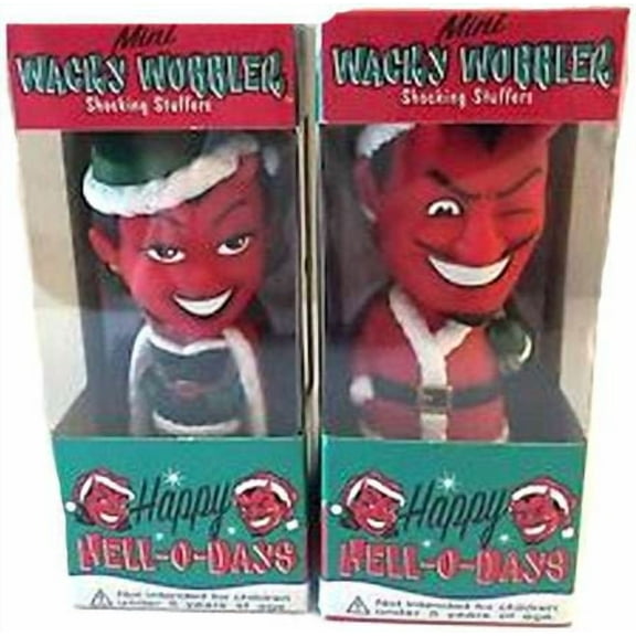 Funko Happy Hell-o-Days Wacky Wobbler El Diablo & Demonique Set of 2 Bobble Heads