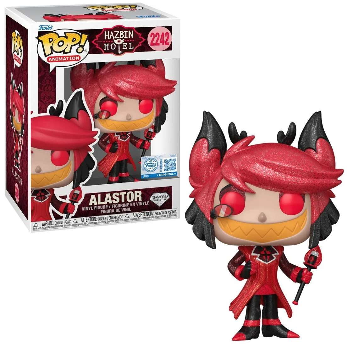 Funko Hazbin Hotel POP! Animation Alastor Vinyl Figure [Diamond ...
