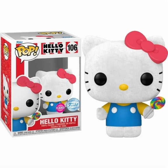 Funko Pop Sanrio Hello Kitty with Lollipop Flocked Exclusive Vinyl Figure Sugar