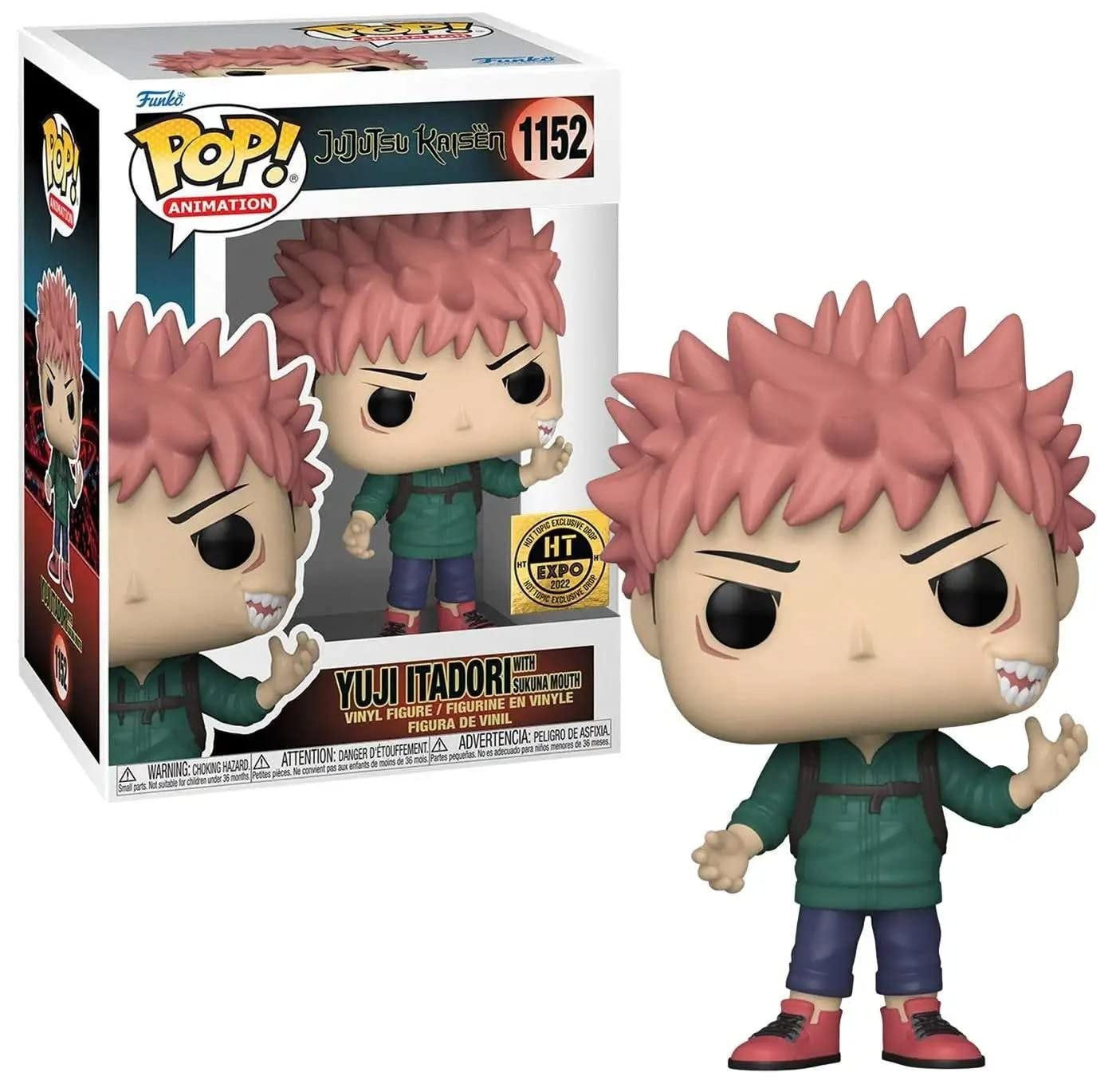 Funko POP Animation Jujutsu Kaisen Yuji Itadori 1152 Vinyl Figure