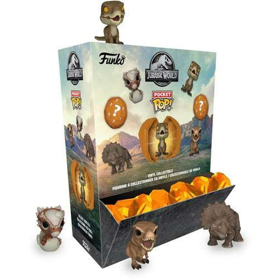 Funko Jurassic World Pocket POP! Amber: Jurassic Park Vinyl Mini Figure Mystery Box (12 Nystery Packs)