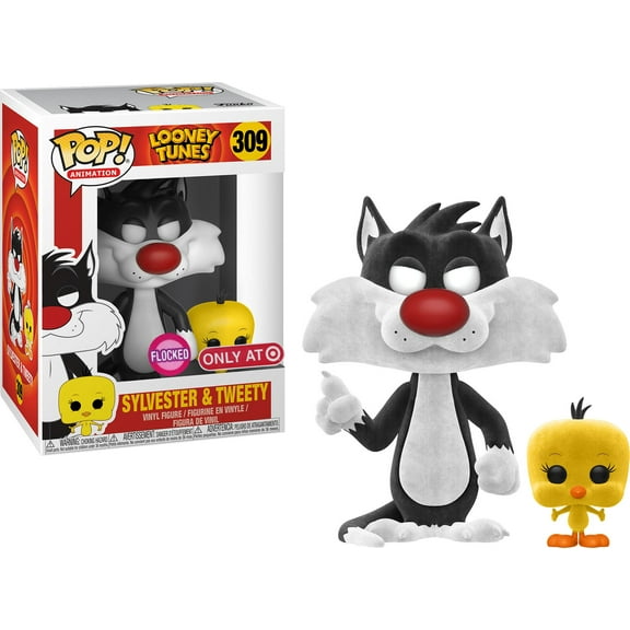 Funko Looney Tunes POP! Animation Sylvester & Tweety Vinyl Figure (Flocked)