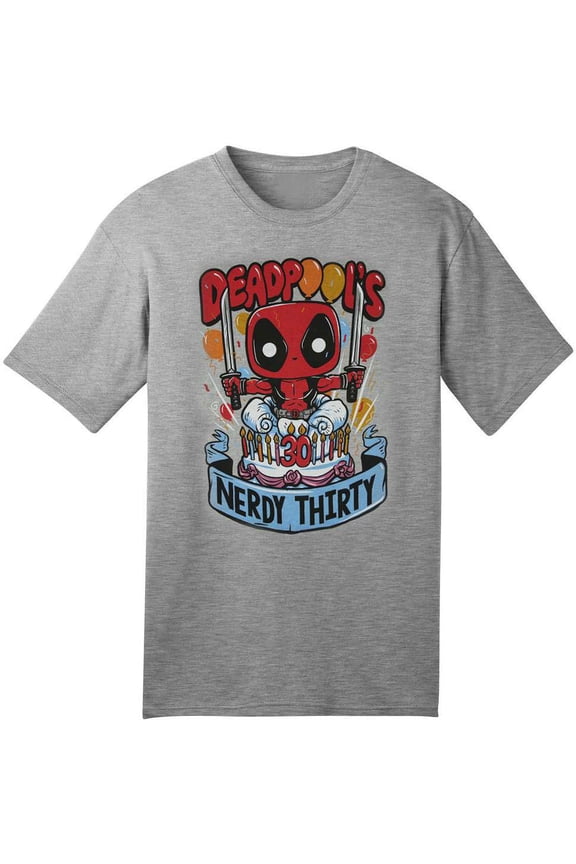 Marvel Collector Corps Deadpool Nerdy Thirty T-Shirt (X-Small)