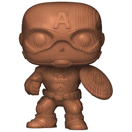 Funko Marvel EE Exclusive POP Captain America Wood Vinyl Figure