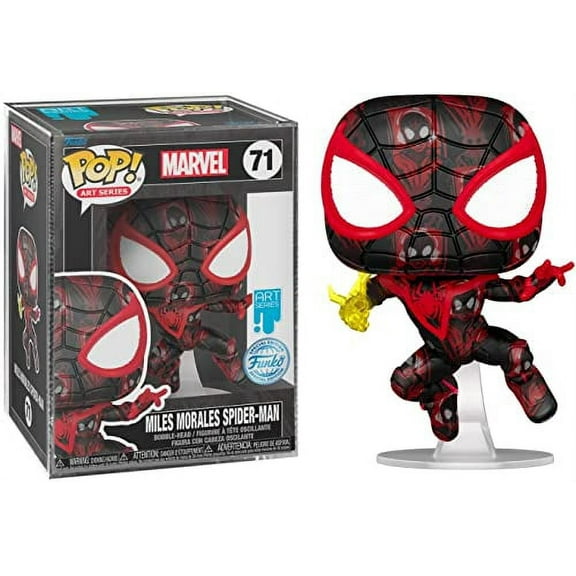Pop Marvel Spider-Man 3.75 Inch Action Figure Art Series Exclusive - Miles Morales Spider-Man #71