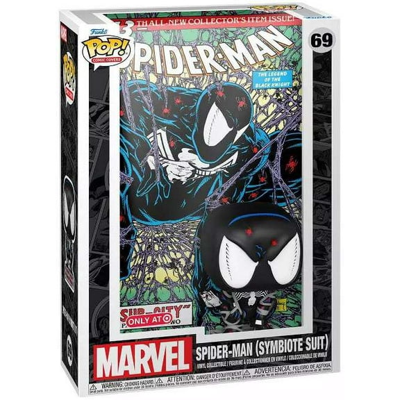 Funko Marvel POP! Comic Covers Spider-Man (Symbiote Suit) Vinyl Figure (The Legend of the Black Knight)